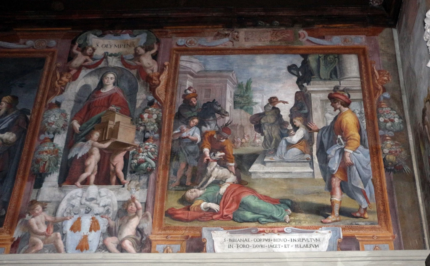 Chiesa di Santa Bibiana, Roma - Corpo di santa Bibiana abbandonato nel Forum Tauri